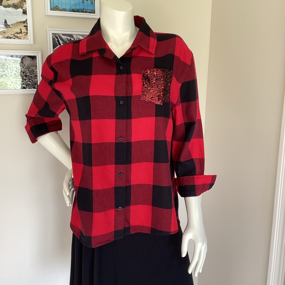 Teens Arizona Jeans Plaid Shirt.🌹
